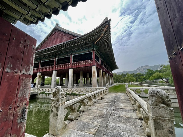 Gyeongbokgung Pavilion Roofline by Alyssa Rae