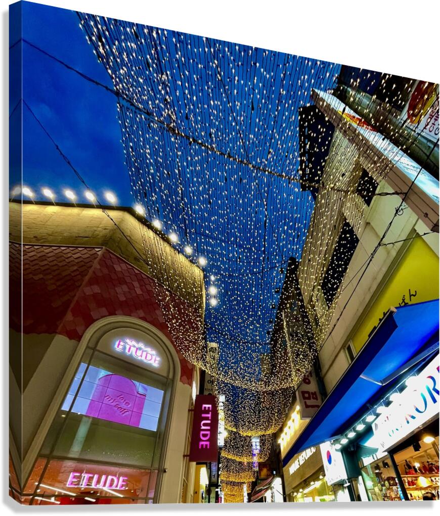 Myeongdong Shopping Street Canvas Print