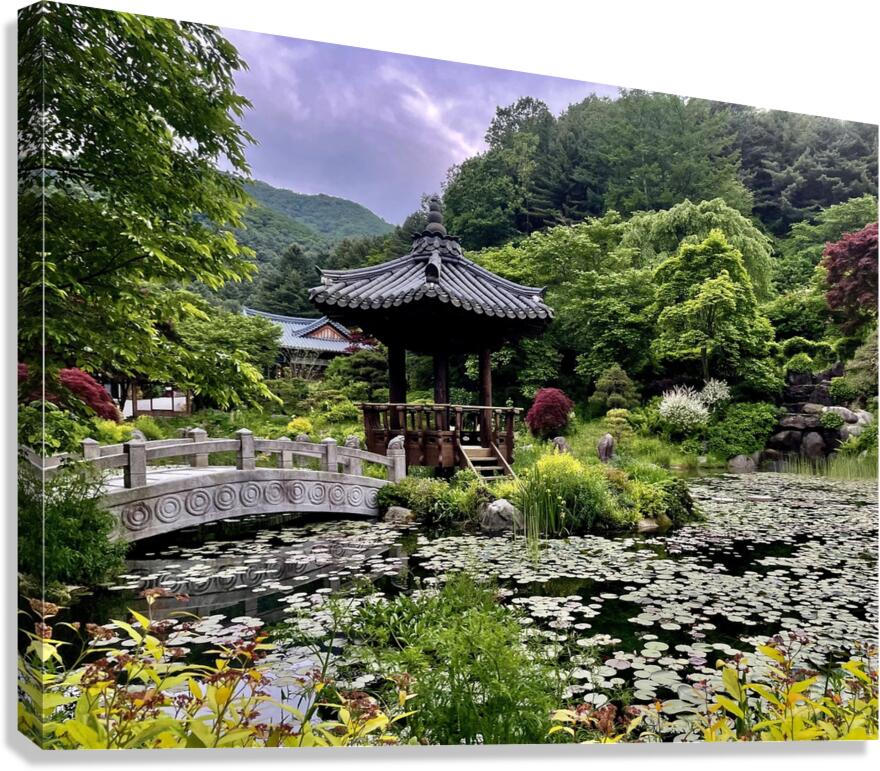 Pavilion Garden of Morning Calm Canvas Print