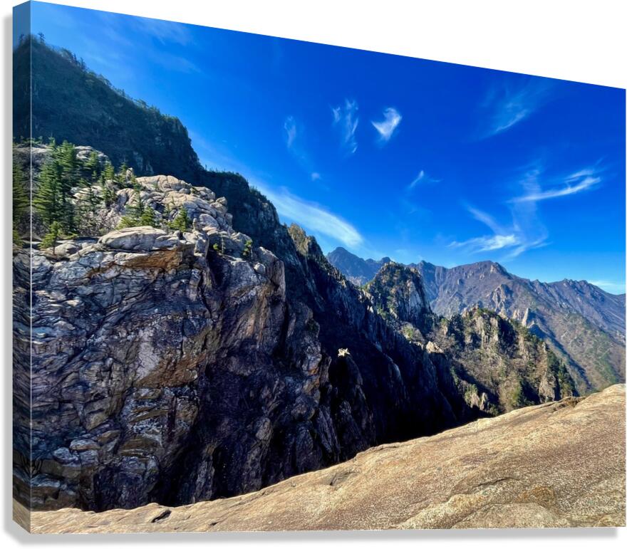 Over the Edge Seoraksan Canvas Print