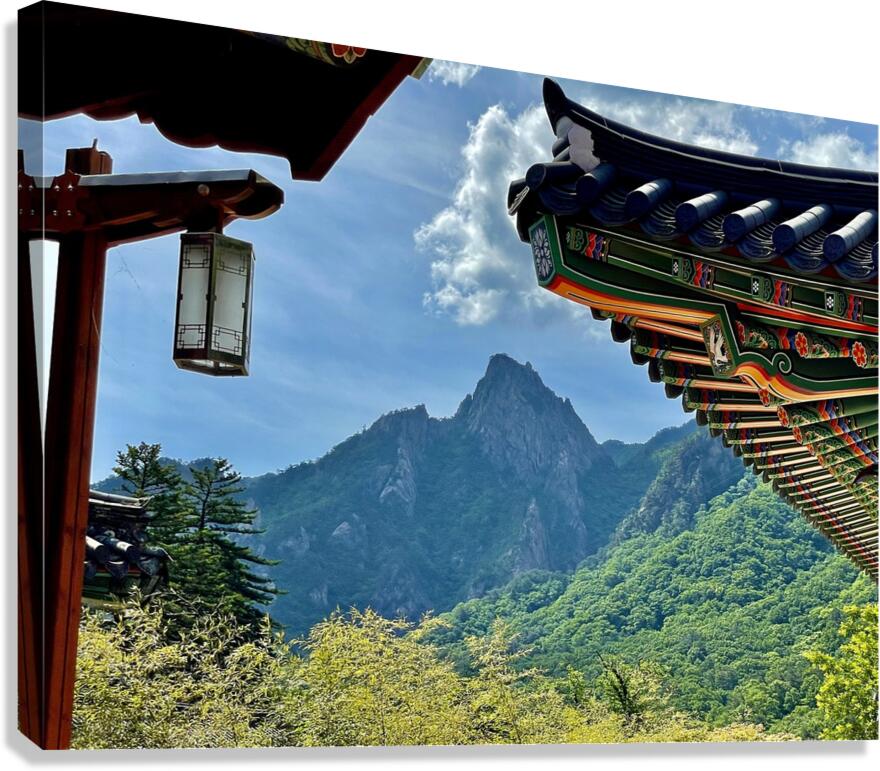 Seoraksan from the Temple Canvas Print