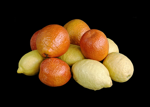 Fruit on Black Table