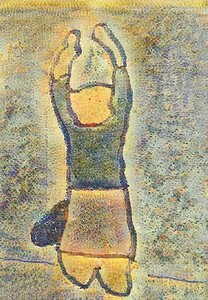 jumping up into the air