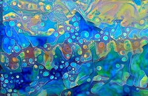 Aqua bubbles of men