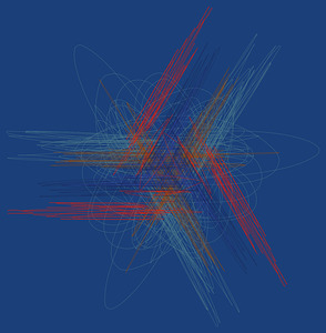 nexus of vibrant lines