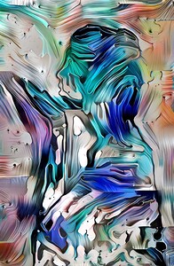  silhouette of contemplation and grace.