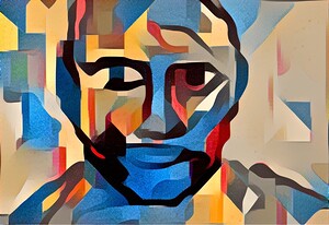 Fragmented Portrait: Geometric Gaze