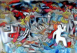 Lost in a whirlwind of color and chaos