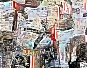 Figure in Newsprint