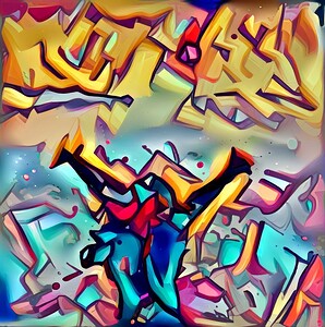 Urban Abstraction: Fragmented Figure in Motion