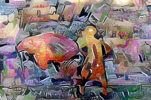 Urban Abstraction: Fragmented Figures on Bric