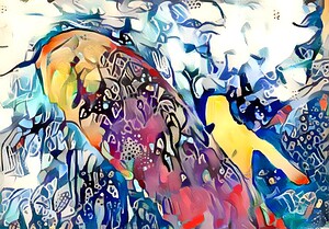 surfer riding the waves