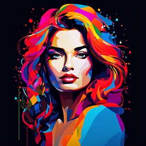 woman with bright hair