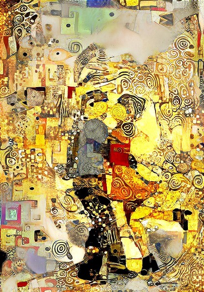 dancing in gold Print