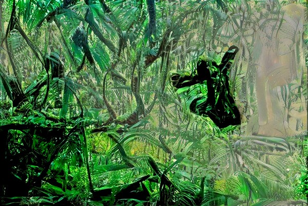 jungle green Print