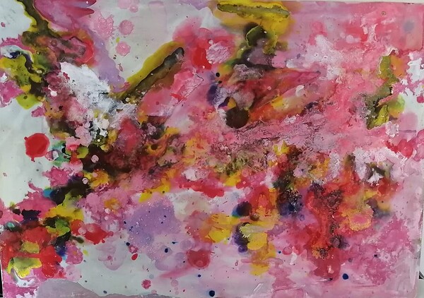 Pink Explosion Print