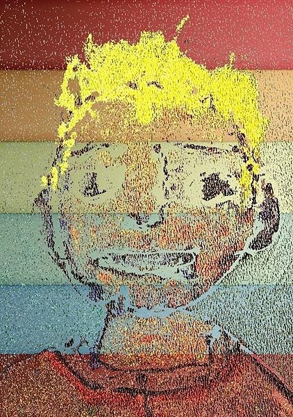 Portrait of tint and shades Print