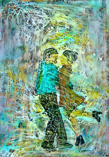 DANCING GREEN Print