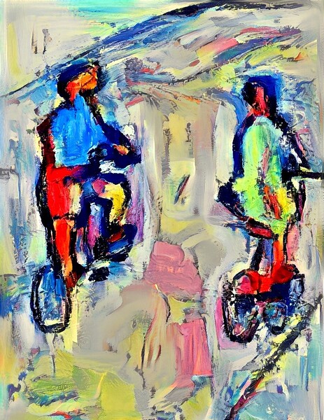 saterday morning ride Print