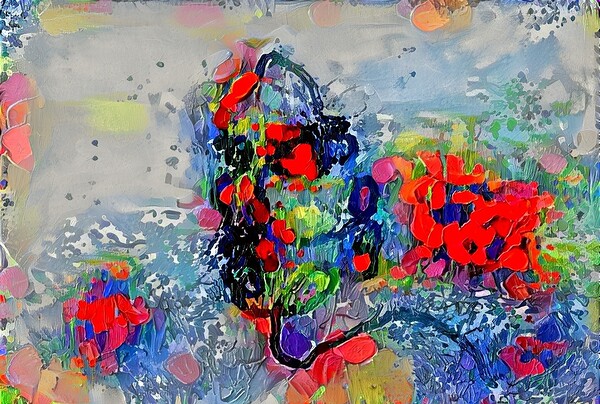 portraits of red Print