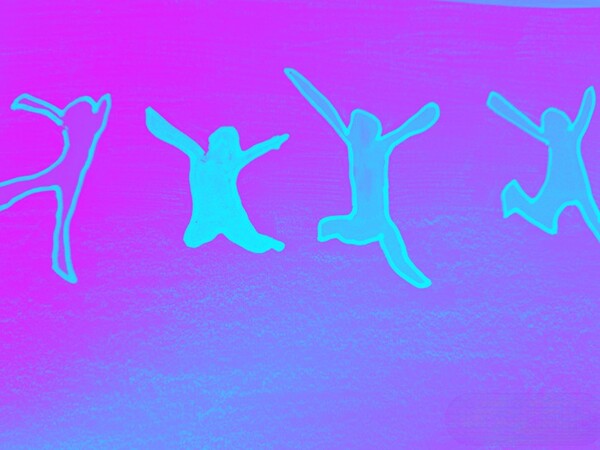 FIGURE CELEBRATE PINK Print