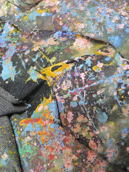 splash on fabric Print