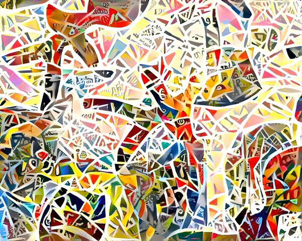 block cut stick men Print
