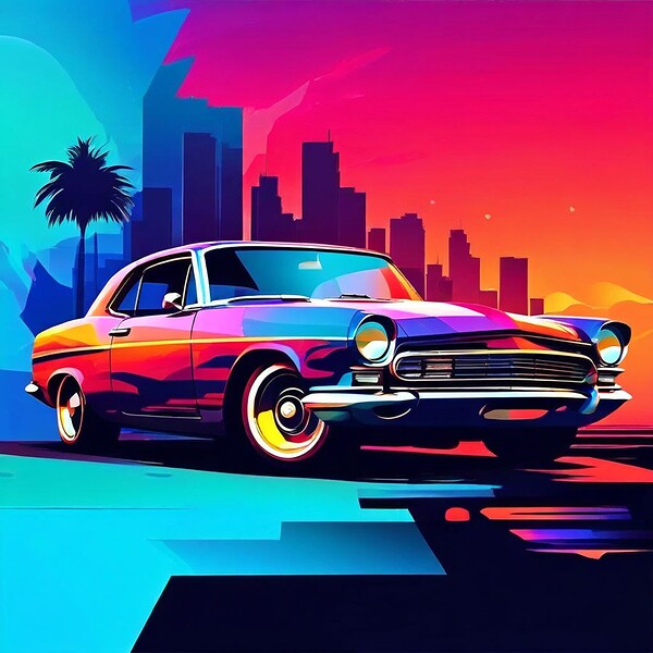 Downtown Drive Print