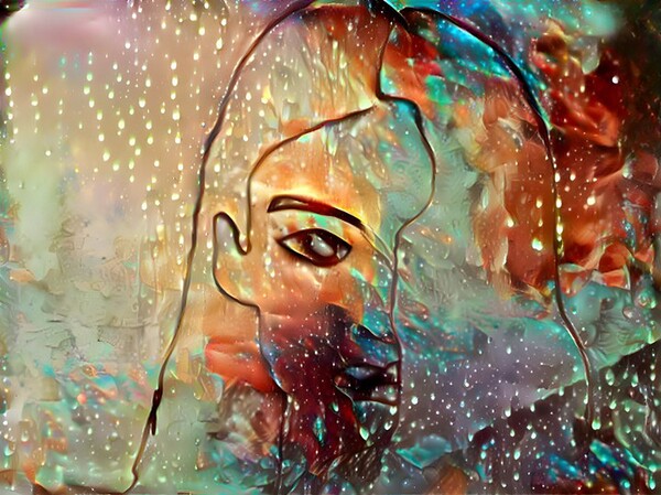 close up portrait Print