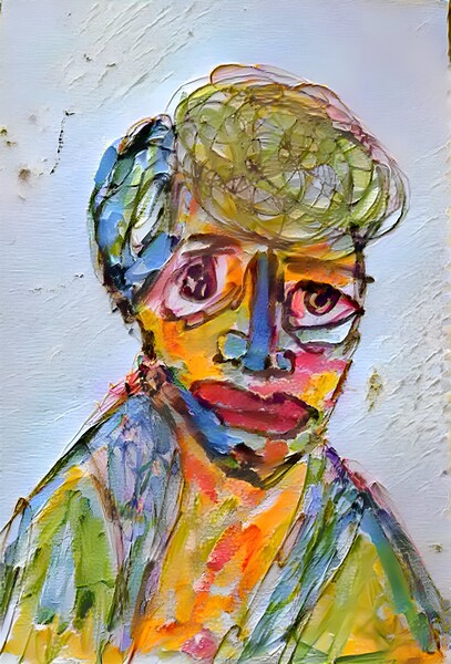 code portrait rainbow Print