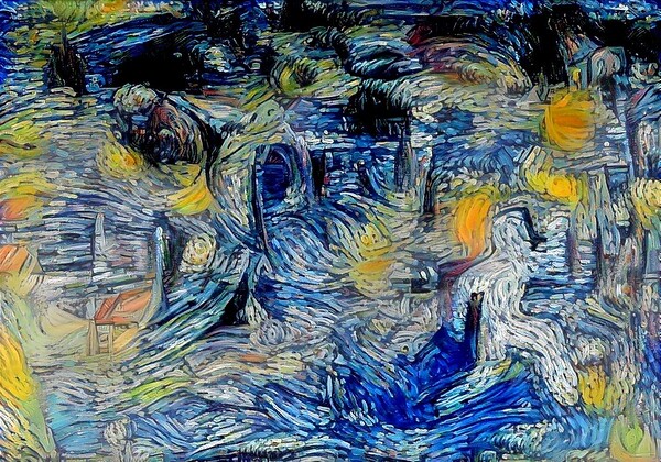 Nocturne in Swirls Print