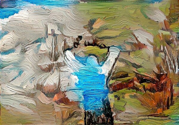 Ascent in Verdant Hues Print