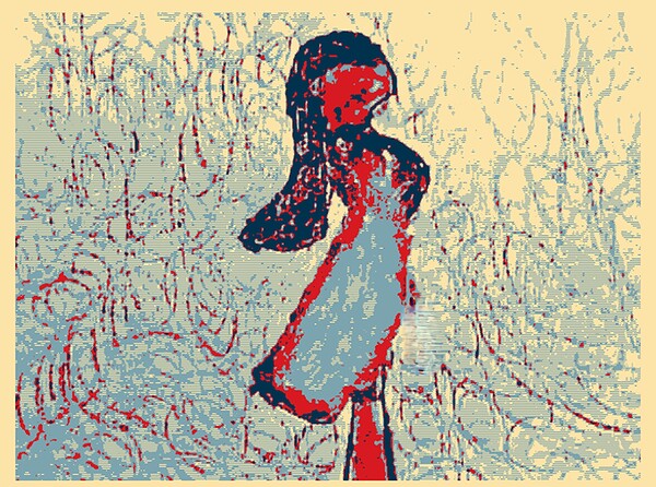 standing figurato Print