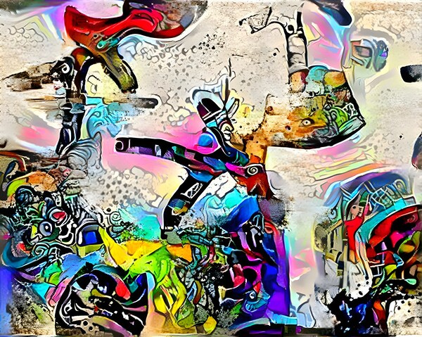street stick men Print