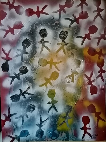 the cut out men Print