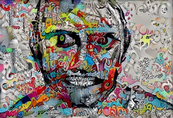 the graffti man Print