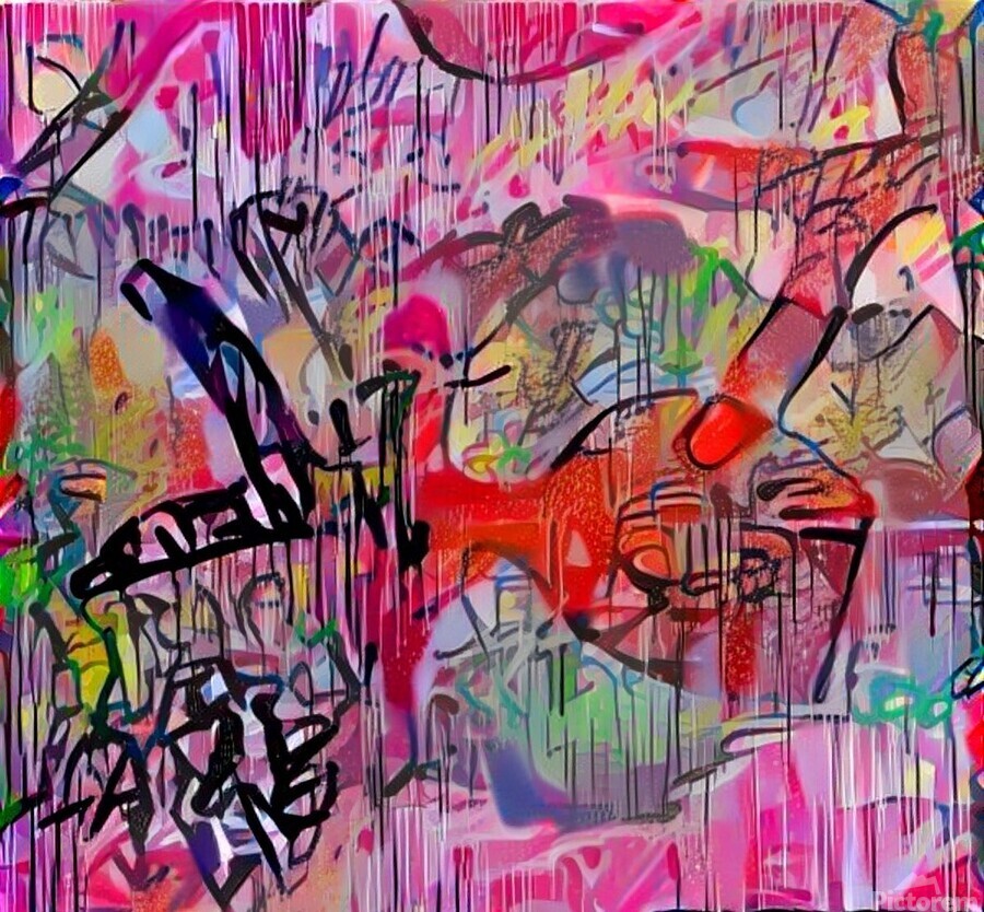 Pink Riot by Luciano Wall Art