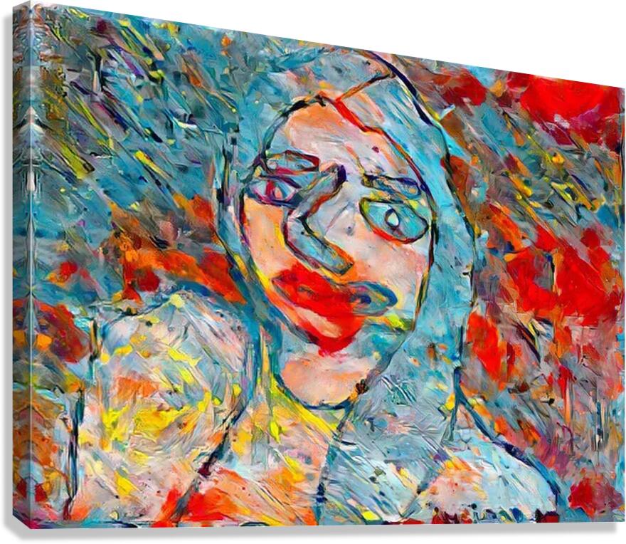 Expressive Chaos Canvas Print