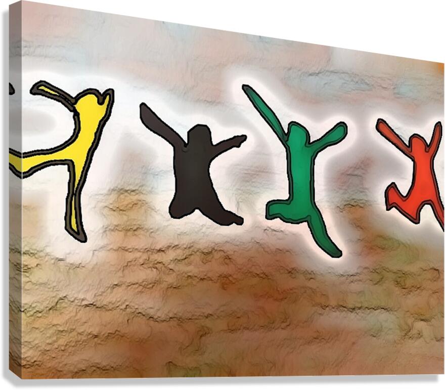 Primal quartro Canvas Print