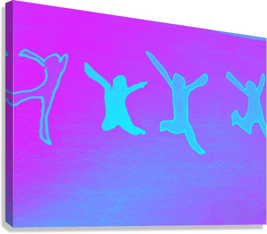 FIGURE CELEBRATE PINK Canvas Print