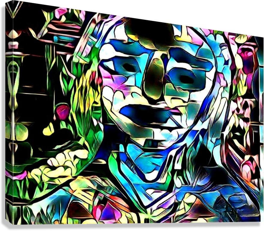 A Digital Mosaic of Expression Canvas Print