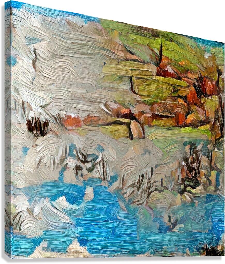 water lines Canvas Print