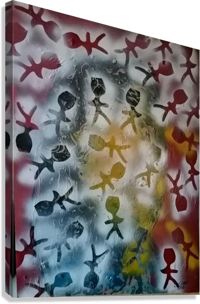 the cut out men Canvas Print