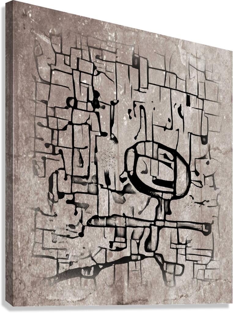 Concrete Cipher Canvas Print