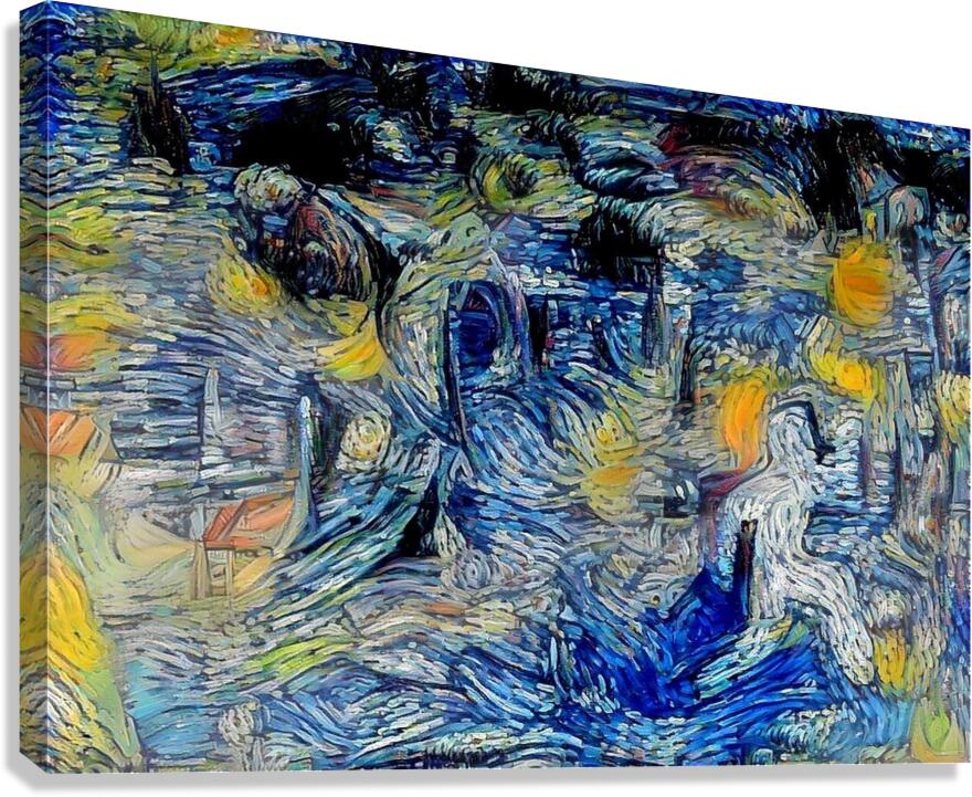 Nocturne in Swirls Canvas Print