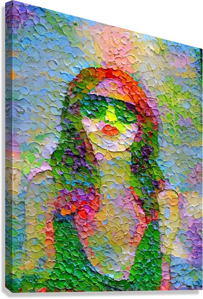 Impasto Persona Canvas Print