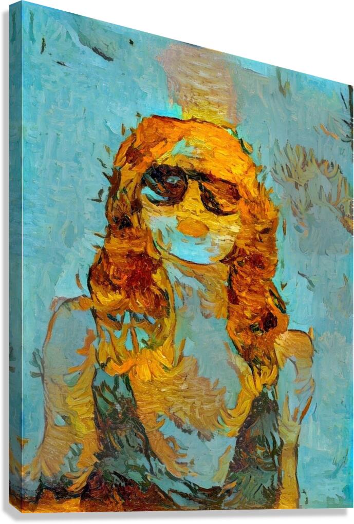 Golden Gaze Canvas Print