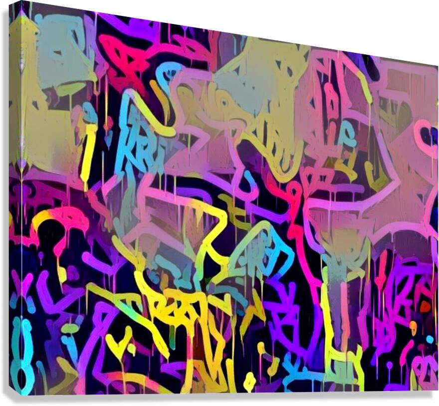 Street Scribbles Canvas Print