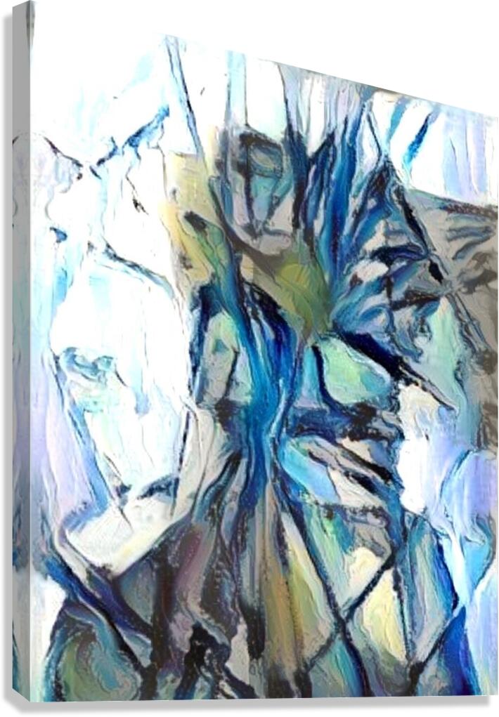 Fractured Blues Canvas Print