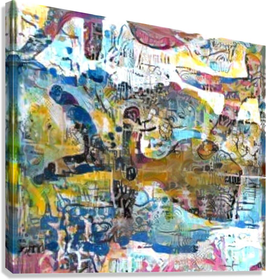 Unfolding character Canvas Print